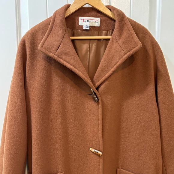 Talbots Size 8 Wool Trench Coat Vintage 80s 90s Style Cottagecore Old Money - Picture 2 of 15